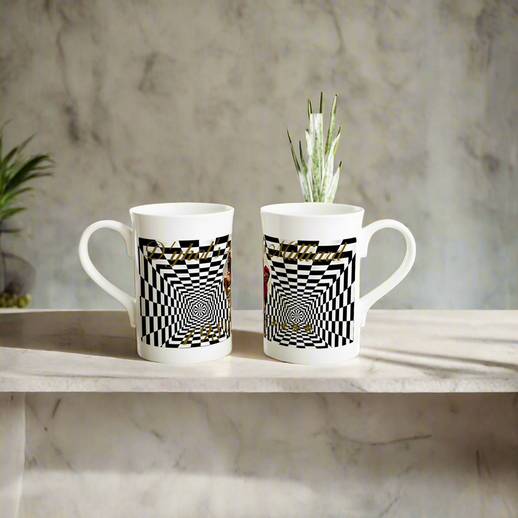 D’yhol’s Des Milliard 10oz of 100% Fine Porcelain slim mug special edition ( Liquid Gold )