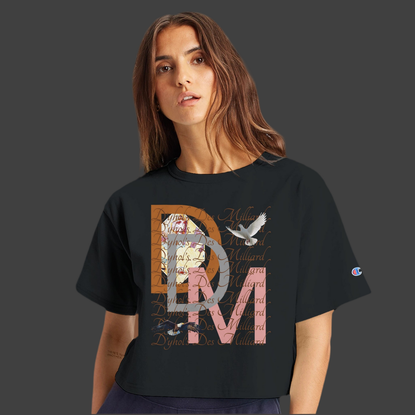 D’yhol’s Des Milliard Cropped Heritage Crewneck T-Shirt ( D.D.M Special ( Champion Edition )