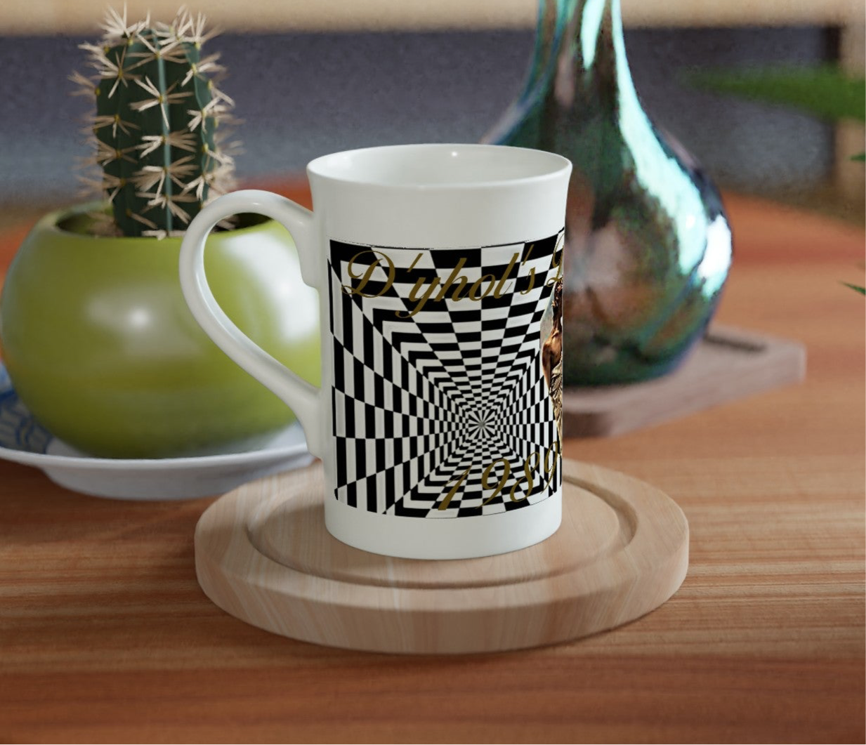 D’yhol’s Des Milliard 10oz of 100% Fine Porcelain slim mug special edition ( Liquid Gold )