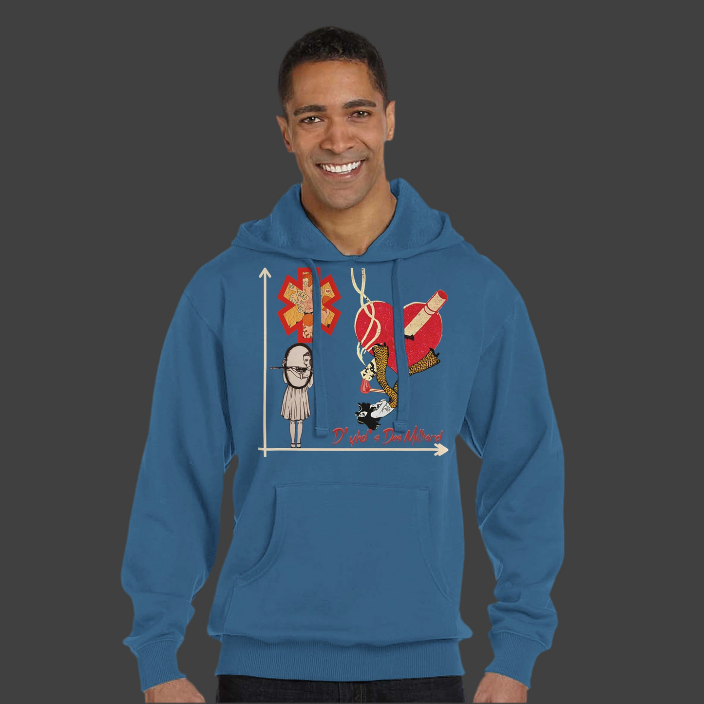 D’yhol’s Des Milliard Unisex Pullover Hoodie Special Edition ( G.O.A.T )