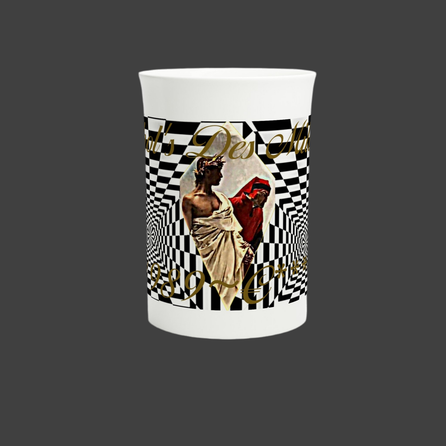 D’yhol’s Des Milliard 10oz of 100% Fine Porcelain slim mug special edition    ( Liquid Gold )