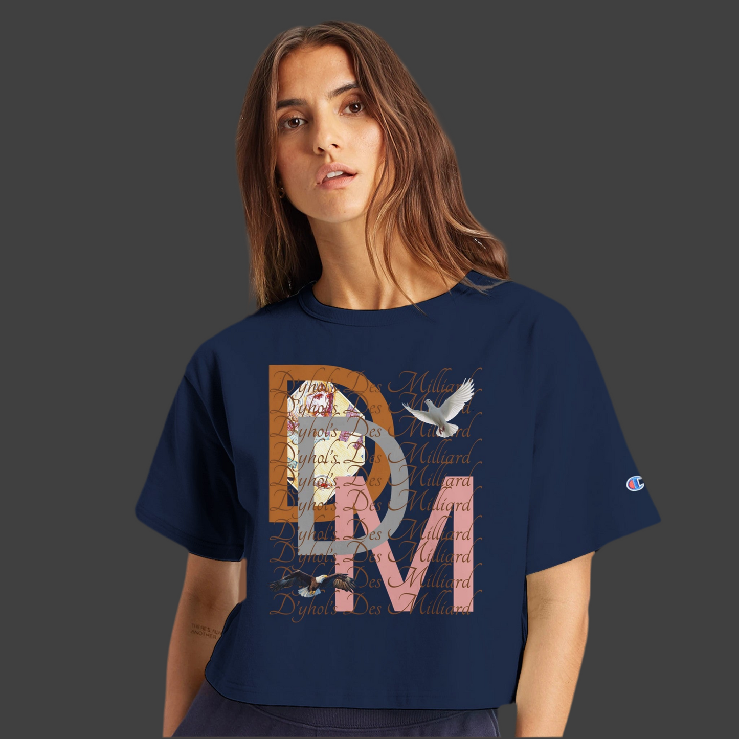 D’yhol’s Des Milliard Cropped Heritage Crewneck T-Shirt ( D.D.M Special ( Champion Edition )