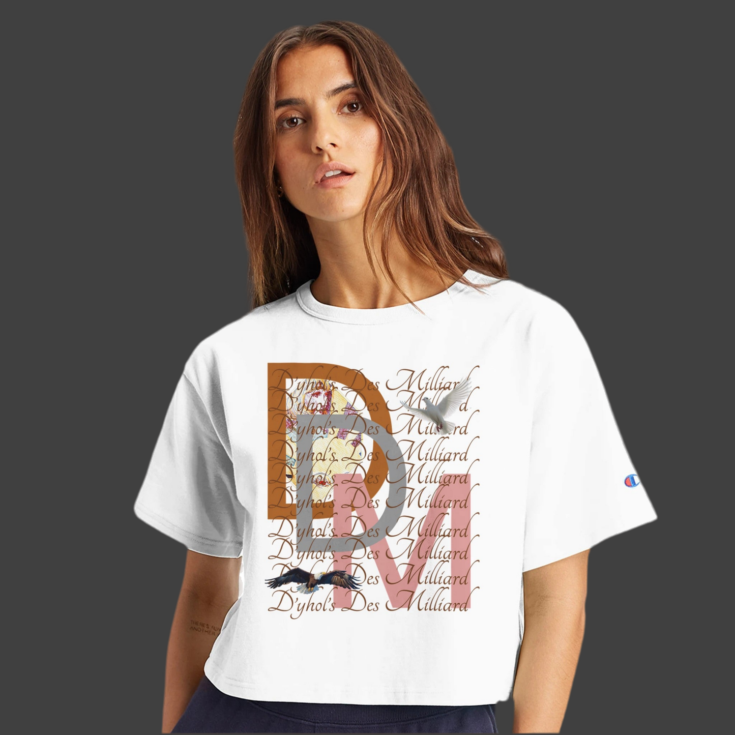 D’yhol’s Des Milliard Cropped Heritage Crewneck T-Shirt ( D.D.M Special ( Champion Edition )