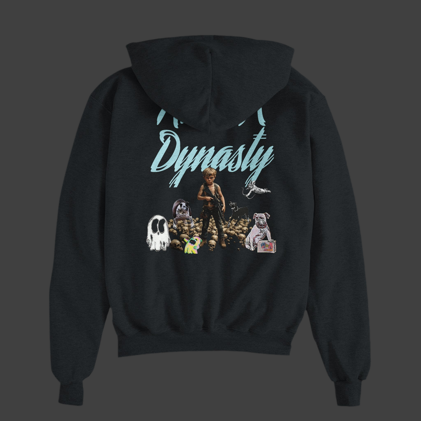 Unisex Powerblen, D’yhol’s Des Milliard Zip Hoodie Special Edition the G.O.A.T( Champions )